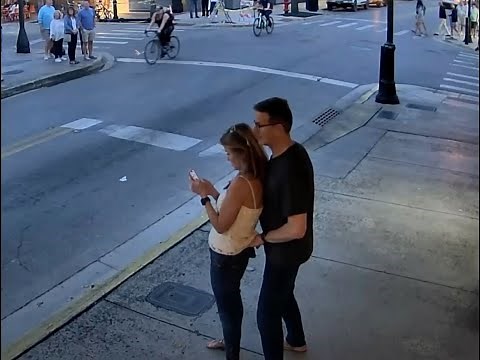 getting frisky in front of the camera