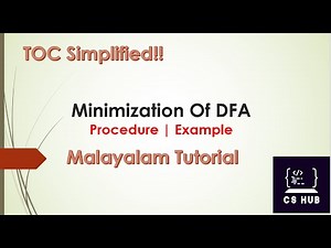 DFA Minimization |Steps | Example