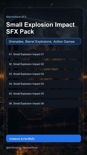 Small Explosion Impact SFX Pack | #Shorts
