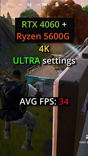 Fortnite | 4K LOW vs ULTRA – RTX 4060 + 5600G FPS Test! #fortnite #rtx4060