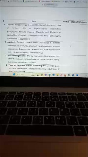 PART 1 THESIS CHECKLIST VIDEO#nursingassignments #nursingassignmenthelp#nursing