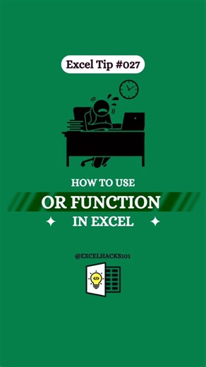 How to Use OR Function in Excel | Excel मे or function कैसे use करे | #excel #microsoft #shorts...