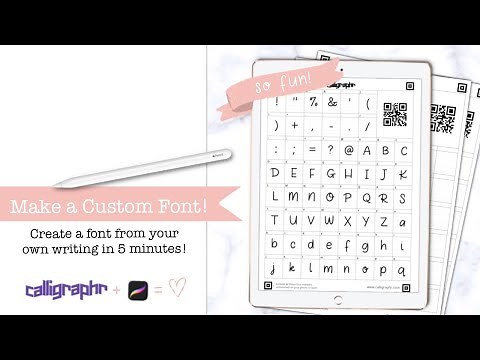 Turn Your Handwriting into a FONT! || Calligraphr & Procreate tutorial