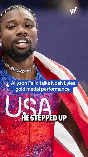 32K views · 169 reactions | Allyson Felix gave her biggest takeaways from the razor-thin men’s 100m final in Paris ‍♂️ #Olympics #noahlyles #trackandfield #track #parisolympics #usa | Yahoo Sports | Facebook