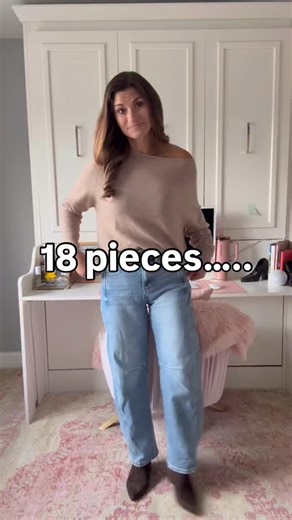 Comment CAPSULE for a direct link. Well, after so many requests, I finally caved and created a fall and winter capsule wardrobe!! 18 simple pieces with over 50 outfit combos to get you through fall and winter! From the work week to the weekend, these simple pieces might be some you have in your closet already! Fit Tip: I sized down one size to 26 in the jeans. Everything else is true to size. Wearing a small or 4 in each piece. Direct link: https://justpostedblog.com/2025/11/11/fall-winter-capsu