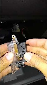 Tip on how to change the glove compartment light bulb in your car.