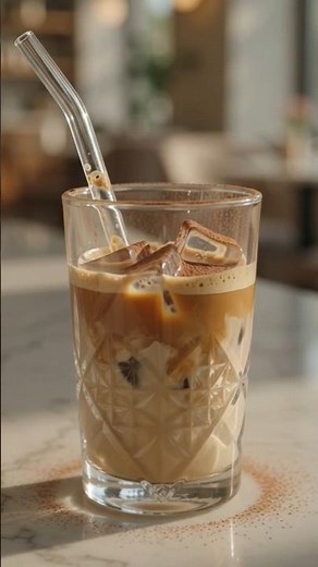 Creamy Almond Milk Coffee Recipe 🤌🏻✨❤️ #coffee #coldcoffee #icedcoffee #latteart