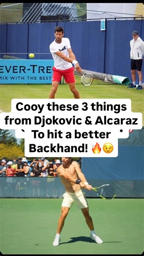Hany Saad | CHICAGO TENNIS COACH🎾 | Copy these 3 things from Djokovic & Alcaraz to hit a better backhand! 🔥😉 Who you do you think have a better backhand? 🤔👇 SAVE for later,... | Instagram
