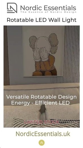 TURN Rotatable LED Wall Light | Modern Scandinavian Wall Lamp | Minimalist Home Lighting