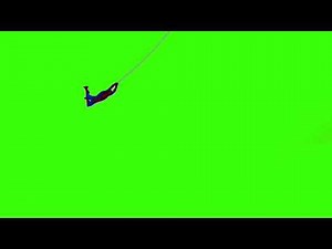 Green Screen Spider-Man web swinging