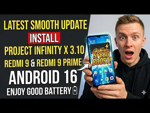 Install Project Infinity X 3.10 Android 16 ON Redmi 9 Redmi 9 Prime