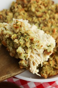 Easy Chicken and Stuffing Casserole - BubbaPie