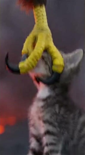 Eagle Dives Into a Volcano… to Rescue a Kitten?! 🔥😱