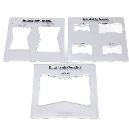 Woodworking Router Template,  Etched Markings Guide To Create Butterfly Inlay Template 3Pcs  for Wood Furniture - Walmart.ca