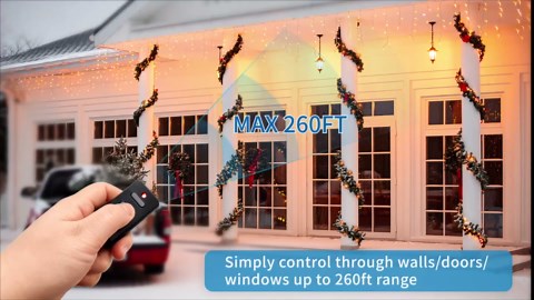 SURNICE Outdoor Indoor Wireless Remote Control Outlet, 260Ft Range, 15 A Heavy Duty Weatherproof Remote Light Switch with 6-Inch Cord, FCC&ETL Listed