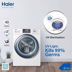 1.2K reactions · 35 shares | Haier washing machine not only cares for your clothes with a gentle wash, but cares for you and your health too. With UV Light, Haier Washing Machines kills germs during washing. For more info: https://www.haier.com/pk/washing_machine/ #HaierPakistan #HaierWashingMachines | Haier | Facebook