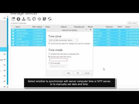 Set date and time in AXIS Camera Station (Device Management)