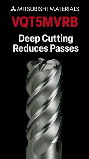 High-Efficiency Titanium Milling with the Mitsubishi Materials VQT5MVRB