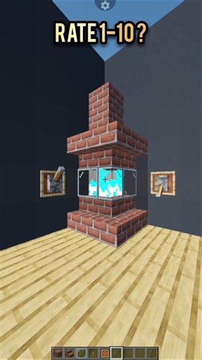 Minecraft magic fireplace 🔥 #shorts