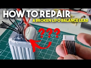 HOW TO REPAIR A BROKEN BALANCE CONNECTOR ON A LIPO or LI-ION BATTERY