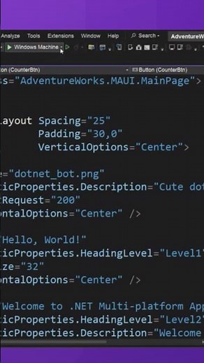 Build your first .NET MAUI app with XAML #visualstudio #dotnetmaui #softwaredevelopment #xaml
