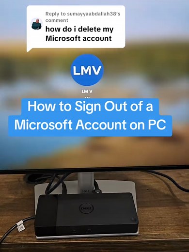 Replying to @sumayyaabdallah38 Need to remove your Microsoft account from your PC? Here’s how to quickly switch to a local account. #Microsoft #TechTips #Tutorial #LocalAccount #tiktokhowto