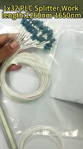 1*8 Fiber Optic With Connector 1x8 Steel Tube Sc Apc Gpon Plc Splitter 1/8