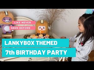 LANKYBOX THEMED PARTY- a dainty 7th birthday on a budget!