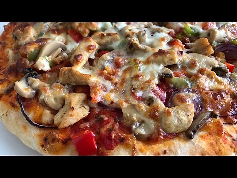 How to make homemade chicken pizza