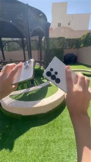 Samsung S25 ultra vs iPhone 16 pro max slow motion Test who is the win #galaxy #iphone #shorts