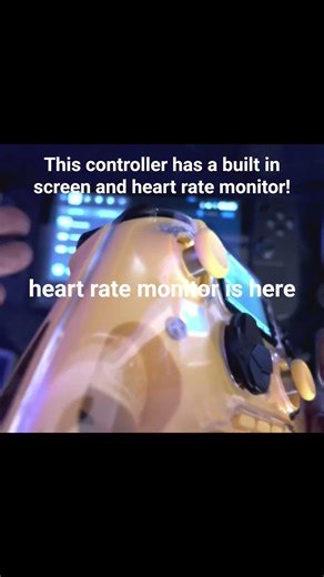 Ths Controller has a built-in screen and heart rate monitor