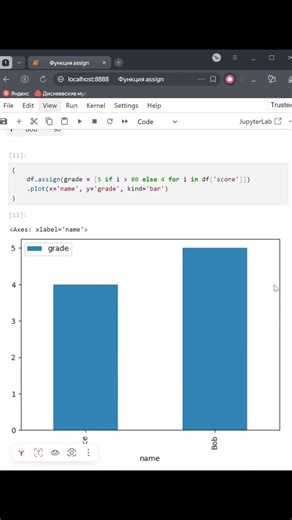 Pandas: метод assign() #pandas #python #dataframe #dataanalysis #shorts