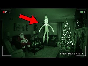 Elf On The Shelf Caught Moving And Talking To Santa On Camera 😱
