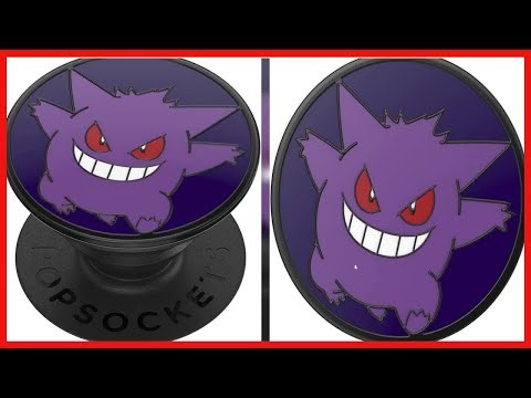 PopSockets: Phone Grip with Expanding Kickstand, Pop Socket for Phone - Pokemon Enamel Gengar