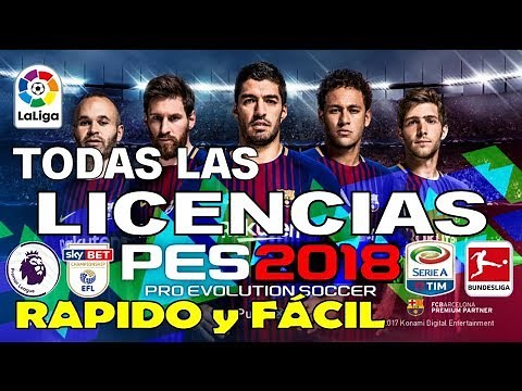 Tutorial Como poner Licencias PES 2018 PS4 Muy Facil, 100% Uniformes y Equipos