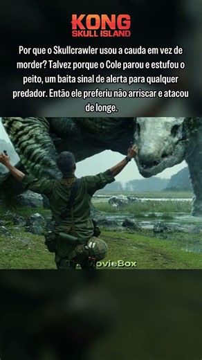 A postura que fez o Skullcrawler hesitar em Kong #curiosidades