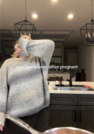 POV: Sneezing during Pregnancy - A Relatable Moment