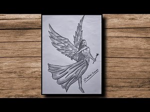 How to draw A Flying Angel | Pencil sketch for beginners | Drawing Tutorial | pencil drawing | art