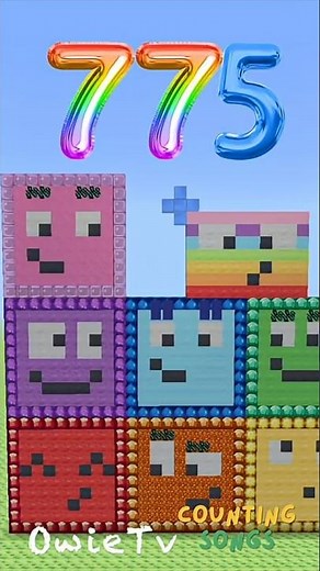 Counting by 155 (2) (from 775-1240) | Minecraft Number Blocks Counting Songs for Kids #kidssong