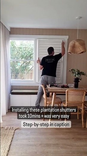 How to install plantation shutters #diytips #renovation #shutters #diyreno #budgetrenovation
