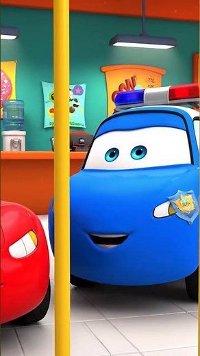 Pixar Car Arrested 🚓😂 | Funny Cartoon Jail Story#kids