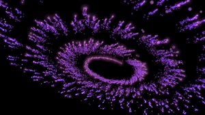 Download Pink fireworks. Sparkles and particles fly all around. Abstract fireworks. for free