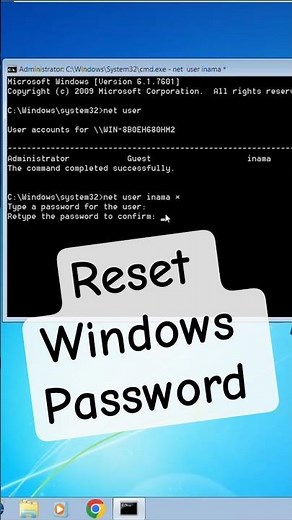 Reset ANY Windows Password Fast!
