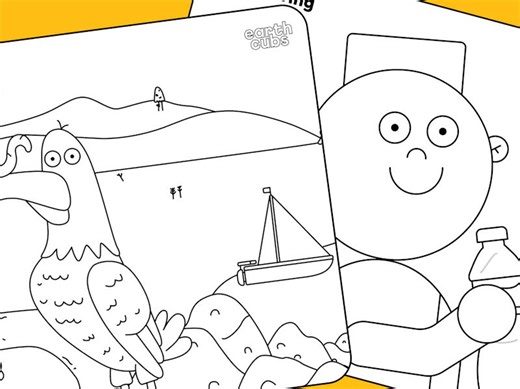 Recycling colouring-in worksheet | Teaching Resources