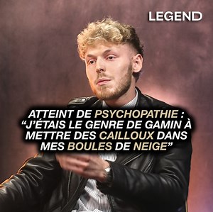 740K views · 4.4K reactions | Atteint de psych0pathie : "j'étais le genre de gamin à mettre des cailloux dans mes boules de neige" ⬆️ L'interview complète est disponible sur la chaîne YouTube de LEGEND ainsi qu'en podcast sur toutes les plateformes  | Guillaume Pley | Facebook