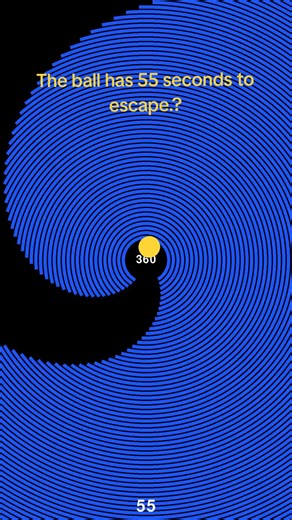 The ball has 55 seconds to escape.? #hypnotic #oddlysatisfying #loopvideo #mindblowing #fyp