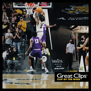 3.5K views · 157 reactions | Be careful going up with Chaunce Jenkins, you might end up on a poster.. His EMPHATIC two-hand jam vs Tarleton State is our Great Clips #ClipoftheWeek. @GoShockersMBB x #watchus | Go Shockers | Facebook