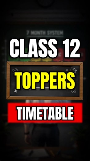 The Perfect Timetable for class 12 boards 2027 🔥| #shorts