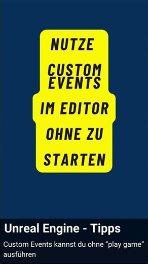 Custom Events direkt im Editor testen / ausführen (Ohne Play Mode!)