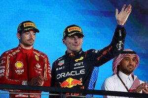 Le podium du Grand Prix d'Arabie saoudite en images